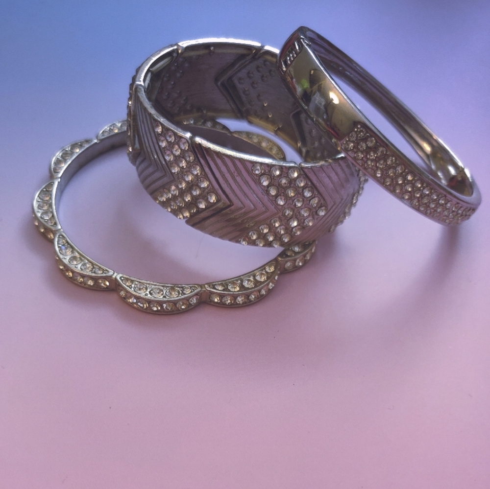 Sparkly Silver Bracelet Bundle